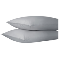 MIDO HOUSE铭都枕套高端60支Pro新疆长绒棉宿舍枕套纯棉一对装 冷灰