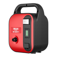 德力西电气(DELIXI ELECTRIC)充电式锂电池浇水农用新型浇地抽水泵灌溉抽水机电动自吸浇菜 5400mAh双核+5+10米管