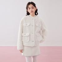 乐町 小香风外套女冬季毛毛设计感气质名媛千金上衣女