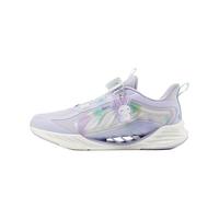 特步（XTEP）童鞋【氢风8.0护足跑鞋】夏季透气旋钮扣飞弹科技机器人同款跑鞋 雪青紫 【四季密网款】 36 码