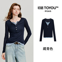 TOYOUTH 初语 女士长袖T恤 853TM1023