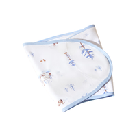 十月结晶十月结晶婴儿防惊跳包巾被襁褓巾四季纯棉新生儿宝宝睡袋 夏日海岸—纯棉双层 35*80