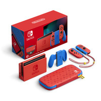 Nintendo 任天堂 Switch 国行续航版 游戏机 马里欧红色限定款
