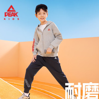 匹克童装儿童运动套装2025新款男童休闲连帽开衫春秋女童时尚潮流裤子