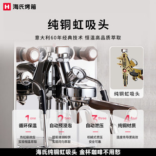  Hauswirt/海氏 商用 意式半自动咖啡机 双锅炉