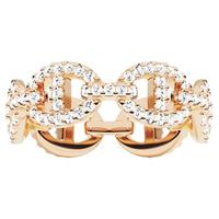 APM Monaco Maille Marine戒指女玫瑰金色链