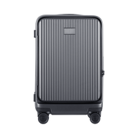 小米 Xiaomi 米家 侧翻盖旅行箱 20英寸 炭黑色