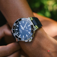 ORIS 豪利时 瑞士手表潜水AQUIS DATE机械绿色水鬼41.5mm绿盘日历男士表 73377664135RS