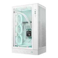 九州风神(DEEPCOOL) CH270机箱数显屏幕桌面电脑机箱(背插M-ATX主板/388mm显卡/174mm散热/360水冷) CH270白色+冰果360水冷
