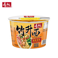 寿桃牌 寿桃龙虾汤味竹升面方便面泡面条早餐速食汤面桶面杯面非油炸面饼80g