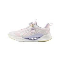 特步（XTEP）童鞋【氢风8.0护足跑鞋】夏季透气旋钮扣飞弹科技机器人同款跑鞋 帆白/雪糕粉 【四季密网款】 36 码