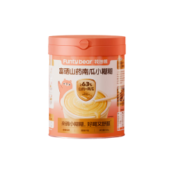 花田熊 HUATIANXIONG）富硒山药南瓜米糊500g大包装无添加营养内含勺子米粉