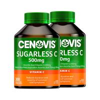 澳洲Cenovis高含量维生素C咀嚼片无糖美白容VC片*2瓶