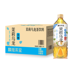 麟珑茶室 无糖乌龙茶茉莉乌龙茶饮料 750ml*15瓶