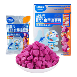 小鹿蓝蓝 高钙0蔗糖水果酸奶溶豆 1盒4小袋/18g