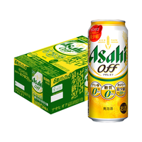 朝日啤酒 OFF 无糖无嘌呤低卡 啤酒 500ml*24罐 整箱 效期至25年1月底 无糖无嘌呤 500mL 24罐 整箱装