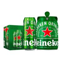 喜力经典500ml*18听X铁金刚5L桶装 【强强联合】净含量 14L 2盒