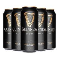 GUINNESS 健力士 司陶特黑啤酒 440ml*5听