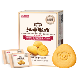 江中猴姑 江中 猴姑0糖无糖猴头菇饼干240g （10小包）食疗早餐下午茶休闲零食