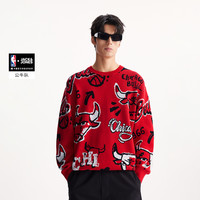 杰克琼斯NBA联名男装针织衫秋季织花毛衣