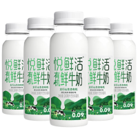 PLUS会员：悦鲜活 有机鲜牛奶  260ml*4瓶 巴氏杀菌乳 生鲜 低温奶