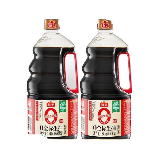 海天 零添加 特级 0金标生抽 1.54L
