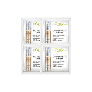 巴黎欧莱雅 欧莱雅多重防护隔离露小金管防晒1.5ml*4体验装