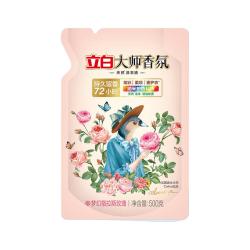 立白 大师香氛洗衣液 1斤袋装 柔顺护衣 持久留香玫瑰花香  补充装
