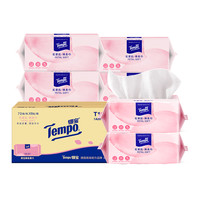 Tempo 得宝 花漾肌绵柔巾加厚干湿洗脸巾 70抽*6包