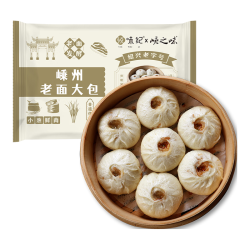 悦味纪 YUEWEIJI 悦味纪 嵊州老面鲜肉大包420g 6只 纯手工灌汤包子 绍兴 早餐速食
