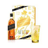 JOHNNIE WALKER 尊尼获加 12年 黑牌 调和 苏格兰威士忌 40%vol 500ml 自在Highball礼盒