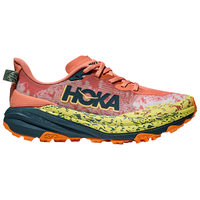 HOKA ONE ONE女款秋季飞速羚羊 6越野跑步鞋SPEEDGOAT 6 轻量抓地缓震 长石橙/暮光蓝 38