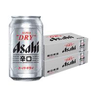 88VIP：朝日啤酒 日本原装进口朝日生啤酒超爽型黄啤迷你小罐啤酒整箱装135ml*6罐