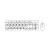 富德 无线蓝牙双模键鼠套装EK633t 白色