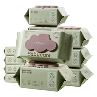 babycare 儿童加厚手口湿巾 80抽*9包+20抽*6包