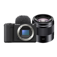  SONY/索尼 创意外观滤镜 微单相机+50F1.8定焦大光圈镜头  单头套机 黑色 F1.8 50mm