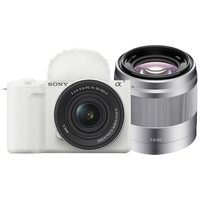  SONY/索尼 创意外观滤镜 微单相机套装+标准镜头+50F1.8定焦镜头  双头套机 16-50mm,50mm 白色 F1.8