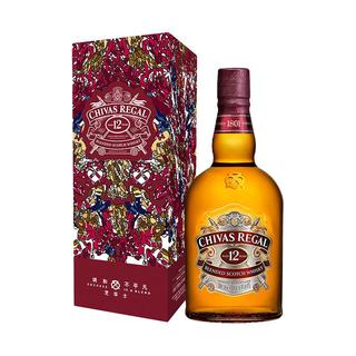 CHIVAS 芝华士 12年 调和 苏格兰威士忌 40%vol 1L Jayson Atienza 联名礼盒