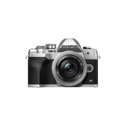 奥林巴斯 OM-D E-M10 Mark IV M4/3画幅 微单相机 银色 ED 14-42mm F3.5 EZ 变焦镜头 单头套机