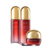 KANS 韩束 巨水光高保湿护肤套装 (洁面乳100ml+弹润水120ml+弹润乳100ml+精华霜50ml)