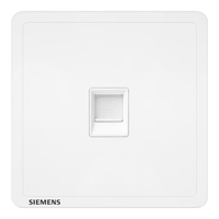 西门子 Adela致典系列 5UH14713NC01 六类电脑插座 雅白