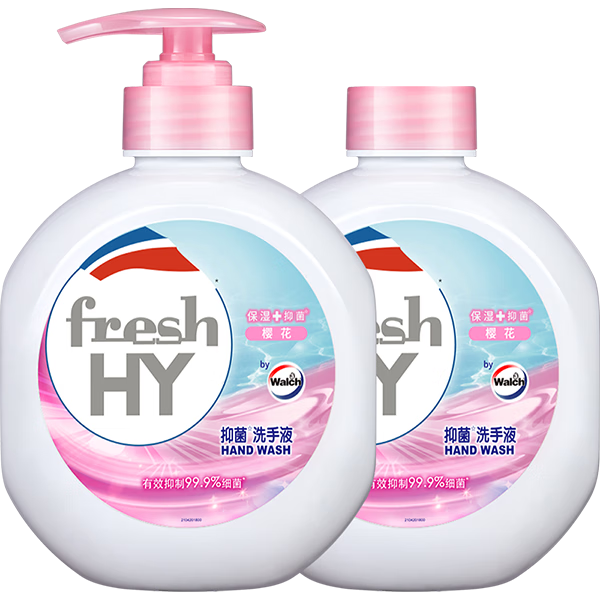 淘金币可用：威露士 抑菌洗手液樱花525ml*2