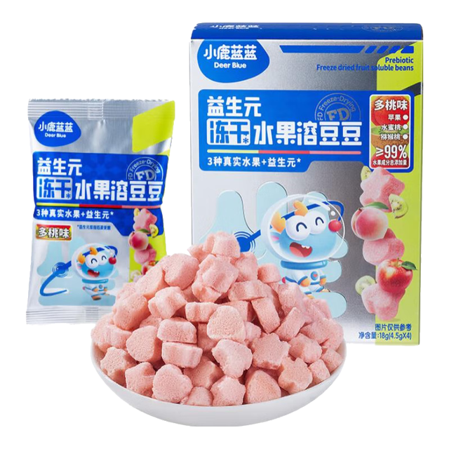 小鹿蓝蓝 高钙0蔗糖水果酸奶溶豆