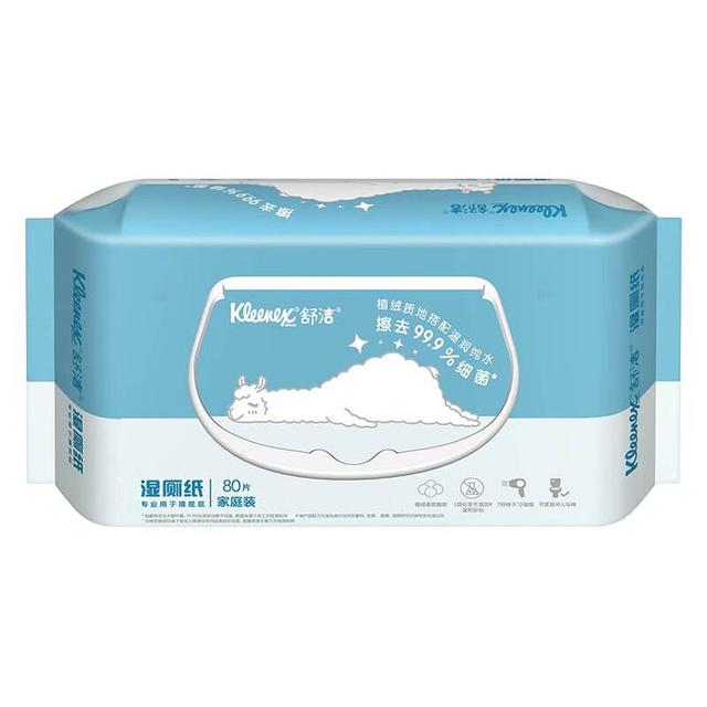 舒洁 湿厕纸 80抽8包