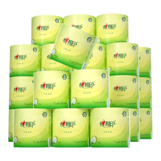 移动端、京东百亿补贴：心相印 Infeelme 心相印 茶语丝享系列 卷纸 4层140g27卷