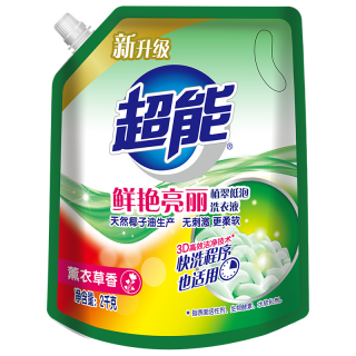 超能 洁净柔护洗衣液 2kg 自然清香