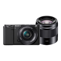 索尼（SONY）ZV-E10L APS-C半画幅微单数码相机黑色 人像双镜头套装（标准镜头+50F1.8定焦大光圈镜头黑色）