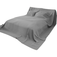 京寻家具防尘布床罩防尘罩沙发遮灰布家具遮盖布挡灰布 云雾灰2*2.4m