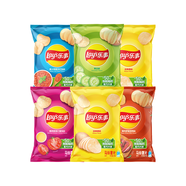 移动端、京东百亿补贴：乐事 薯片混合口味75g*6包