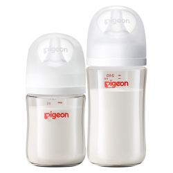 贝亲 婴儿宽口径玻璃奶瓶套装 160ml+240ml